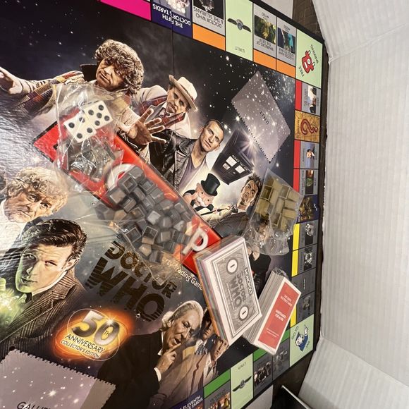 Monopoly Doctor Who 50th Anniversary Collector’s Edition Open Box Original Pac.. - Picture 6 of 16